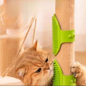 2024 Hand-held Rubber <b>Pet</b> Shedding Bath <b>Brush</b> Cat Washing Hair Dog Grooming Shampoo <b>Brush</b> with Adjustable Strap for Dog and Cat - Product Image 3