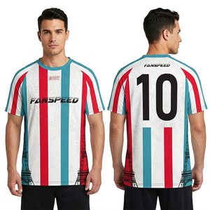 Maglia da Calcio Streetwear Personalizzata, Sublimazione Retrò con Strisce della Torre Eiffel di Parigi, Francia, Maglietta da Calcio Oversize - Product Image 1