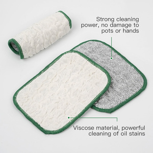 Chiffons de nettoyage en microfibre à mailles bulle, anti-adhésifs, double face, absorbants, réutilisables, pour le nettoyage de la cuisine - Product Image 6