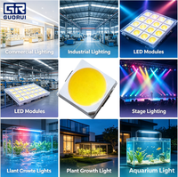 GUORUI LED Dimmable Blanc Naturel 3V 2700-7000K 120-130LM 1W 150mA SMD 2835 Puce LED Ra80 Durée de vie 50000h