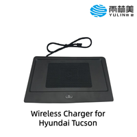 Chargeur de voiture sans fil YULINME, vente directe d'usine, compatible Android et iOS QI2 EMC 3 bobines, adapté pour HYUNDAI TUCSON 2016-2021