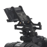 Support de casque tactique pliable en alliage d'aluminium pour vision nocturne NVG, résistant à l'eau, noir, compatible PVS7/PVS14/PVS15/PVS18