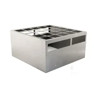 Caja personalizada de acero inoxidable para corte láser, servicios de flexión de estampado de prototipo, hoja de Metal