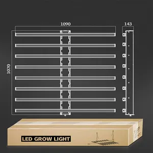 Lampu tumbuhan Led Samsung Lm301H 1000W, lampu tumbuh tanaman Medis spektrum penuh komersial untuk rumah kaca pertanian vertikal