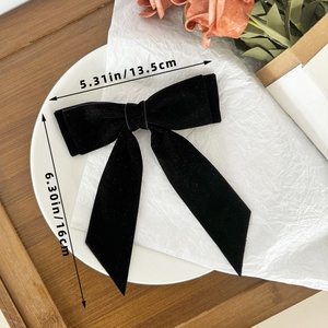 Sang Trọng Nhung Tóc Clip Với Bow Giáng Sinh Phụ Kiện Tóc Cho Phù dâu, Ủng Hộ Bên, Quà Tặng Bao Bì - Product Image 6