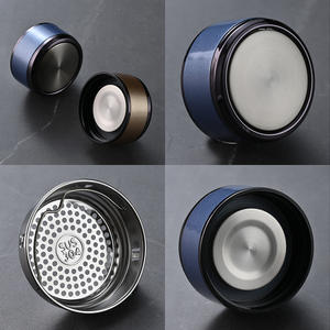 Tasse à thé en verre à double paroi Yongkang 350 ml avec filtre, cadeau d'affaires, couleur unie, verre borosilicate de haute qualité - Product Image 5