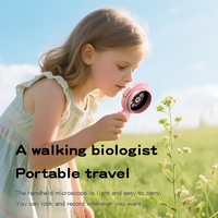 500X Kids Handheld Microscope Camera Y11 2.0" IPS 9 LED USB Rechargeable Portable Digital Magnifying Glass Factory Direct