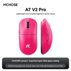 MCHOSE A7 PRO เมาส์เกมมิ่งไร้สายแบบสามโหมด PAW3950 42Kdpi 2.4GHz 42000DPI น้ำหนักเบา MCHOSE A7 PRO เมาส์เกมมิ่งไร้สายแบบสามโหมด - Product Image 5