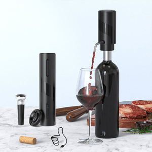 Sacacorchos Eléctrico Recargable con Logotipo Personalizado, Juego con Conservador al Vacío, Vertedor de Vino y Cortador de Láminas para Uso Doméstico - Product Image 6