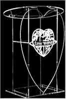 Duidelijk Goedkoop Hart Liefdeswoord Kerk Acryl Podium - Product Image 2