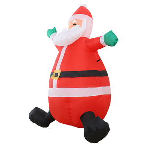 Père Noël gonflable géant en caoutchouc personnalisé UNK, cadeau d'anniversaire ou d'Halloween, jouet 8,27x6,3x0,39cm - Product Image 3