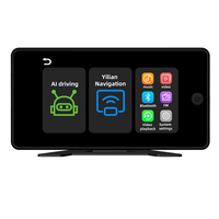 Monitor Portátil de 4 Canales para Camión, Sistema DVR de Grabación con Doble Lente y BSD, Cámara de Visión Trasera 1080P 720P, Pantalla IPS, GPS Integrado, Impermeable