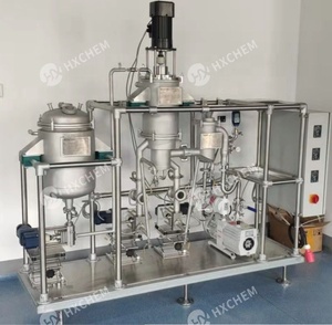 bibo 1m2 Continuous Batch Stainless Steel Wiped Film Short Path Molecular Distillation Equipment <b>Pump</b> Bearing 50-100kg/h - Product Image 4