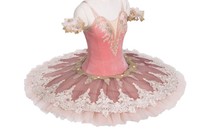 Robe de danse pour filles, tutu de fée aux amandes sucrées, costume de princesse rose Aurora, costume de la Belle au bois dormant pour adultes, tutu de ballet rose pour enfant