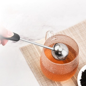 Stainless Steel Ball Type Tea <b>Strainer</b> Hole Twisting Tea Infuser Filter With Handle 360 Rotation for Loose Tea - Product Image 2