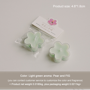 Pequeño Mini regalos creativos hechos a mano 4 horas flor colorida cera <span class=keywords><strong>de</strong></span> soja cera <span class=keywords><strong>de</strong></span> parafina perfumada Tealight aromaterapia té vela ligera - Product Image 6