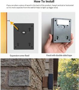<strong>Solar</strong> Wall <strong>Lights</strong> Outdoor Waterproof up and Down Dusk to Dawn LED Outdoor Lighting for House Yard <strong>Deck</strong> Garage Front Porch - Product Image 5
