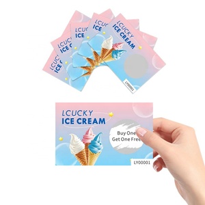 Customized <b>Paper</b> Scratch Card Full Color Printing UV-coating Variable Number Discount Win Prizes Lucky Card - Product Image 6