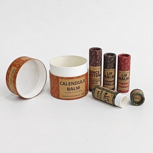 Tubo di carta riciclata per la cura della pelle serie di carta Kraft marrone cilindro corpo balsamo tubi di cartone crema viso vasetto di carta cera interna - Product Image 1