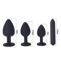 Ensemble de bouchons anaux en silicone populaire, bijoux en métal, dilatateur vaginal anal, jouets sexuels, bouchons anaux vibrants