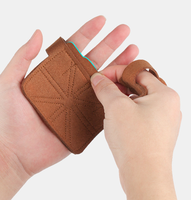 Guantes de Protección para Manos de Cuero PU, Transpirables, con Protección para la Palma, para Levantamiento de Pesas, Entrenamiento con Barra, Entrenamiento de Peso Muerto, Unisex