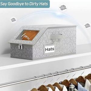 Caja de Almacenamiento Plegable y Apilable para Baño con Mecanismo de Plegado Resistente - Product Image 2