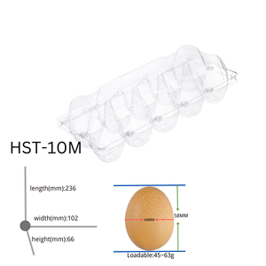Factory Supply Kunden spezifischer Eier behälter Kunststoff-Eier karton Transparente Verpackung Eier ablage Löcher - Product Image 2