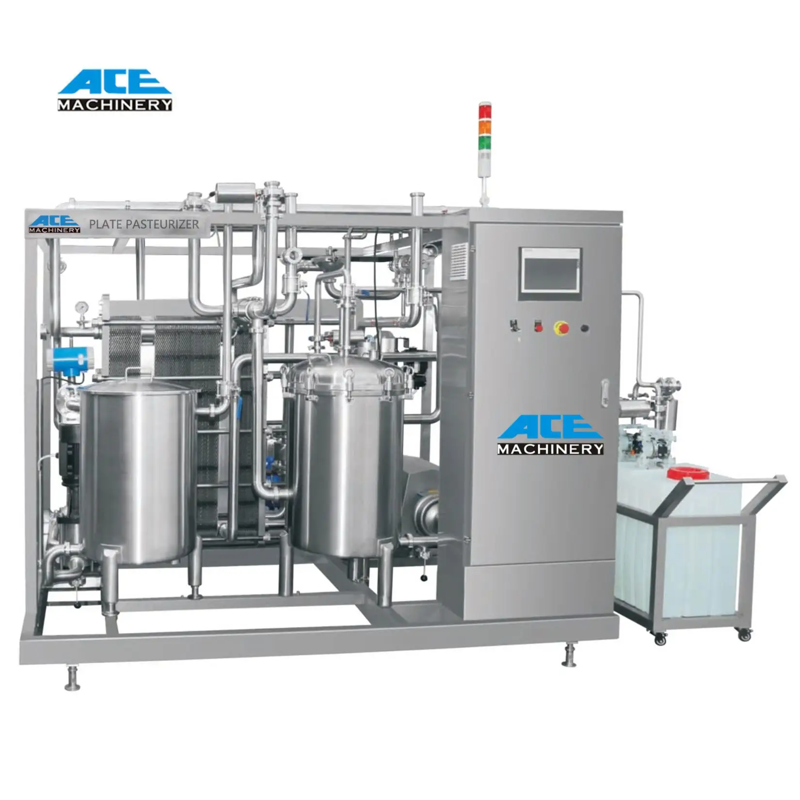 Gelato के आइस क्रीम बैच फ्रीजर 60L 500L दूध Pasteurizer 100L यू एच टी Pasteurizador / Milk_Pasteurization_Machine