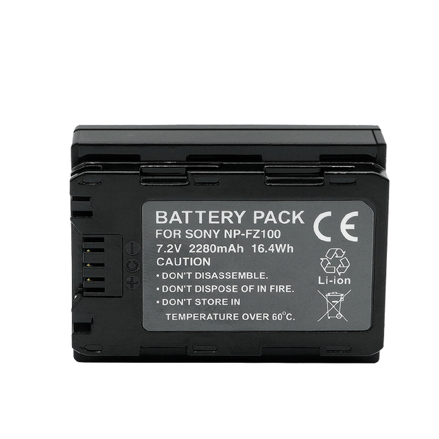 YEAH 2280mAh Rechargeable NP FZ100 NP-FZ100 Battery Pack for Sony ILCE-9/A9 A7R3 A7RM3/ILCE-7RM3 A1 Camera