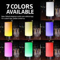 Lampe de table LED en cristal, nouvelle collection, veilleuse d'ambiance, 7 couleurs, lumineuse dans le noir, cadeau pour chambre à coucher, 2 styles