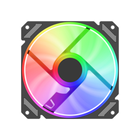 Ventilateur de boîtier d'ordinateur PC LED RGB ARGB 120 mm DC 12V avec logo personnalisé F-H12, contrôle de vitesse PWM, refroidisseur d'eau fixe, refroidissement du processeur