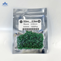 Wuzhou zircon cubique 1.0mm-3.0mm 5A qualité ronde coupe à la Machine saphir bleu zircon cubique pierres précieuses en vrac pierres synthétiques CZ