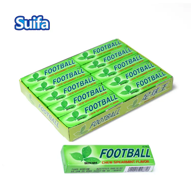 Marcas de futebol personalizadas 5 varas sabor frutado goma