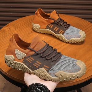 Chaussures de sport décontractées pour hommes, respirantes, à lacets, à bout pointu, en maille, légères, antidérapantes, toutes saisons, collection été 2026 - Product Image 2