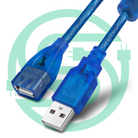 Câble d'extension USB 2.0 mâle-femelle 10M en PVC tressé pour PC, imprimante, batterie externe et utilisation automobile