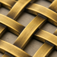 Grille décorative d'extérieur en maille tissée en acier inoxydable pour ascenseur, écran décoratif d'intérieur, grille artistique, décoration d'armoire, cloison luxueuse