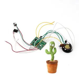 Dancing cactus pcba power transmitter and receiver pcb talking singing toy music circuit board assembly manufacturer