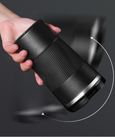 Gobelet moderne étui en silicone réutilisable avec conception anti-déversement Logo personnalisé voyage tasse à café en acier inoxydable pour boissons chaudes