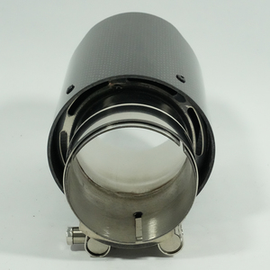Punta de Escape de Fibra de Carbono de Borde Recto, Punta de Escape Modificada de Fibra de Carbono y Acero Inoxidable - Product Image 3