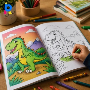 <span class=keywords><strong>Livre</strong></span> de coloriage magique à l'eau portable DIY personnalisé avec pinceau pour enfants - Product Image 1