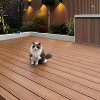 Revêtement de terrasse en bois composite moderne, durable, écologique, imperméable, antidérapant, décoratif, à clipsage facile, pour jardin et patio