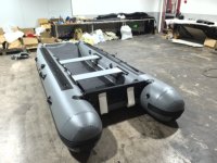 Bateau pneumatique en PVC de 0,9 mm, catamaran pliable de 3,8 mètres avec plancher Airmat, bateau de pêche, bateaux pneumatiques en caoutchouc