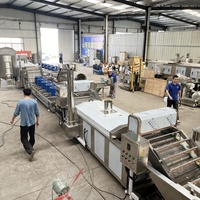 Machine de friture industrielle automatique à bande transporteuse continue pour frites, chips et snacks