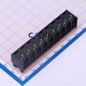 DBT50G-8.25-9P-BK-P Barrier Terminal Block P=8.25mm Connector Three Sides 8.25mm 1x9P Edge Pin - Product Image 2