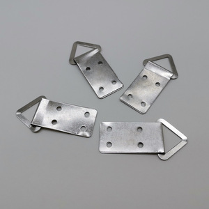 Square Four Hole Triangular Hanging Hook Stainless Steel Eye Slip Hook <b>For</b> Wedding Dresses <b>Frames</b> <b>Paintings</b> - Product Image 1