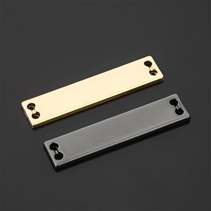 Placa de identificación metálica rectangular lisa y en blanco, etiqueta metálica con logotipo láser, etiqueta metálica personalizada para bolso, etiqueta metálica con logotipo para hiyab, abaya, bufanda, zapatos - Product Image 6