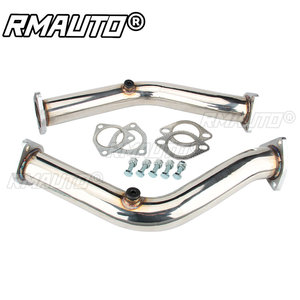 RMAUTO Collecteur d'échappement en acier inoxydable, tuyaux de course, systèmes d'échappement pour NISSAN 350Z G35 Z33/G35 V35 03-07, pièces moteur - Product Image 1