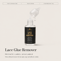 Penghilang Lem Wig Label Pribadi Logo Kustom Mudah Dibersihkan Penghilang Perekat