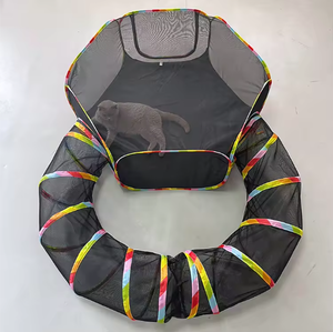 Tunnel per animali domestici pieghevole da esterno, <span class=keywords><strong>recinto</strong></span> colorato in rete per <span class=keywords><strong>gatti</strong></span>, casetta gioco per <span class=keywords><strong>gatti</strong></span>, all'ingrosso - Product Image 3