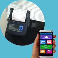 Imprimante thermique portable ER-58A 58 mm, mini imprimante mobile Bluetooth compatible avec l'application Loyverse Pos